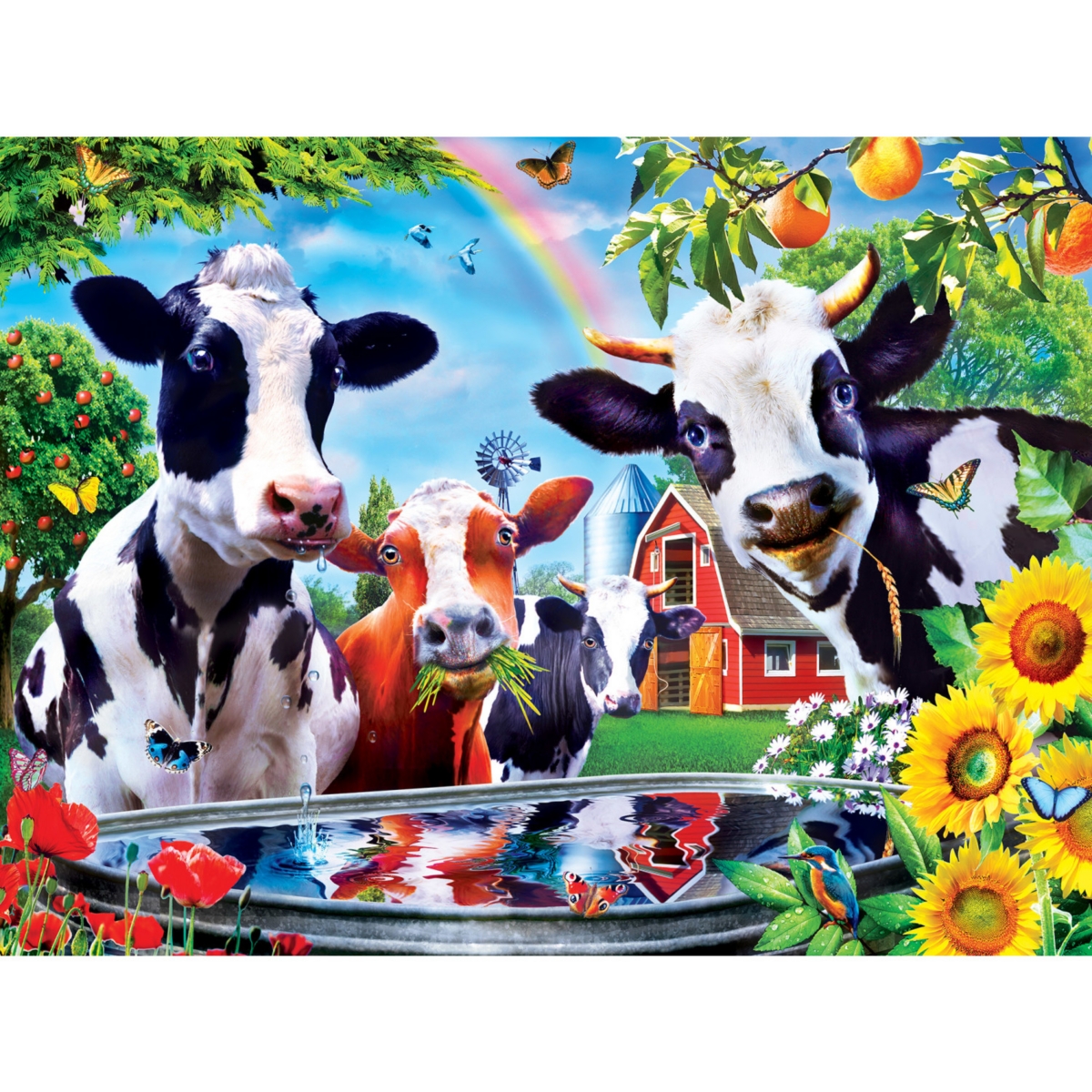 MasterPieces Green Acres - Moo Love 300 Piece Ez Grip Jigsaw Puzzle