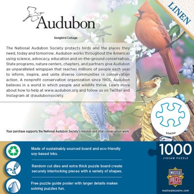 MasterPieces Audubon - Songbird Collage 1000 Piece Jigsaw Puzzle