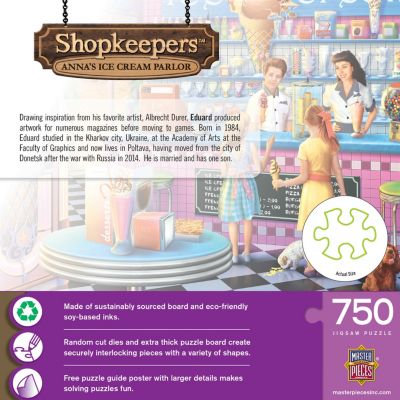 MasterPieces Shopkeepers - Anna's Ice Cream Parlor 750 Piece Puzzle