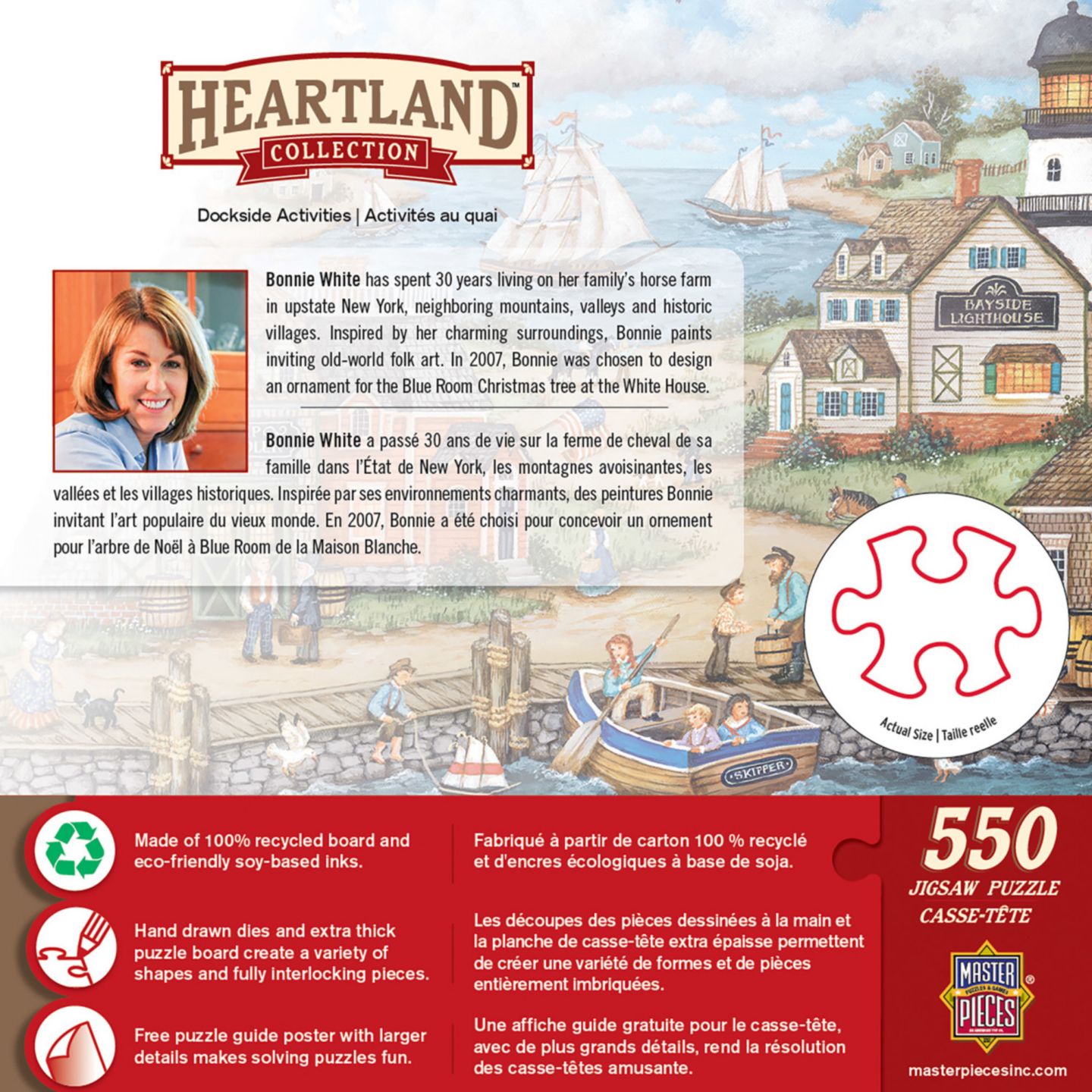 Детская игрушка Masterpieces Heartland - Dockside Activities 550 Piece Jigsaw Puzzle, цвет: Разноцветный — фото 3