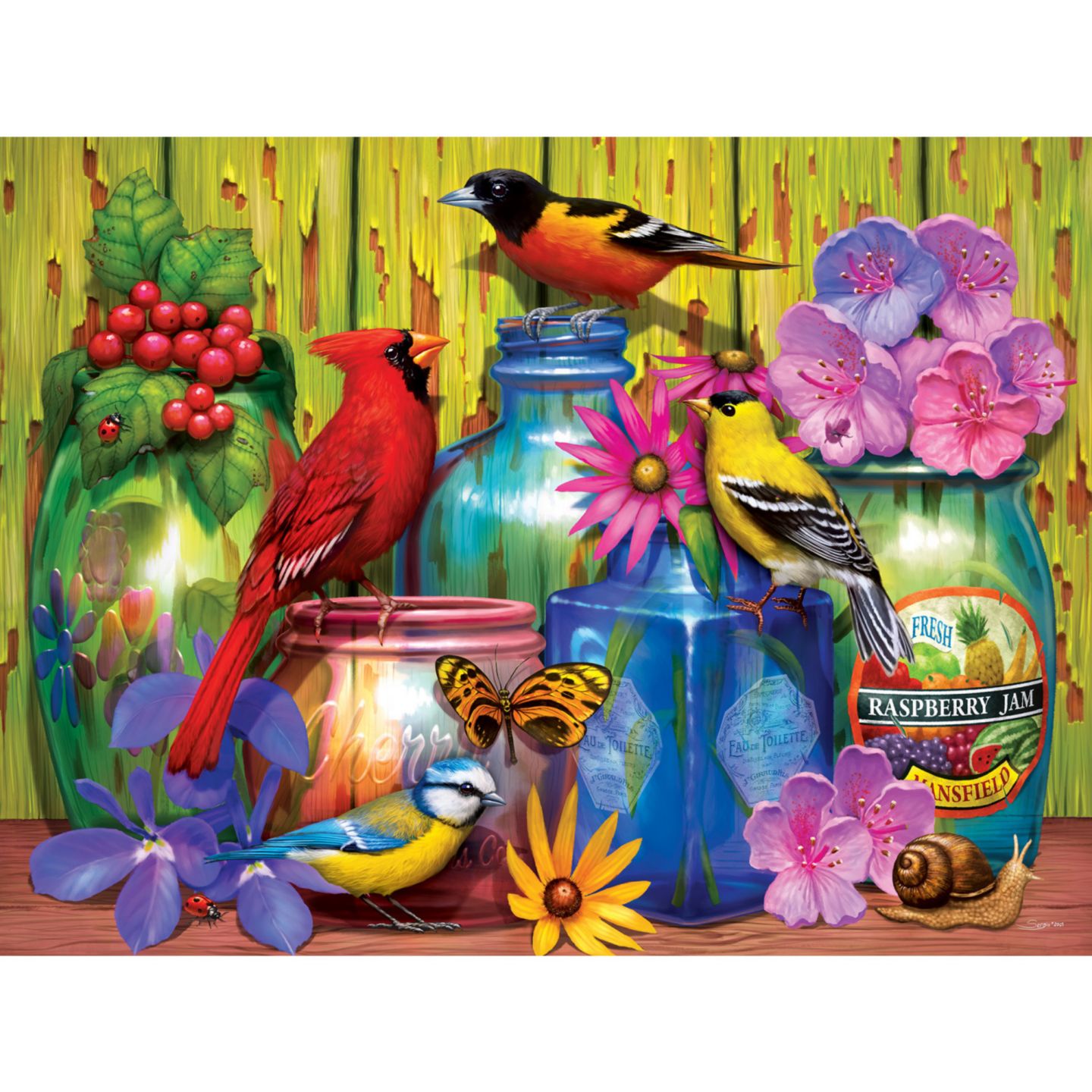 Детский пазл MasterPieces Puzzles EZ-Grip Feathered Reflections 300-Piece Puzzle, Ages 14+, цвет: Разноцветный — фото 2