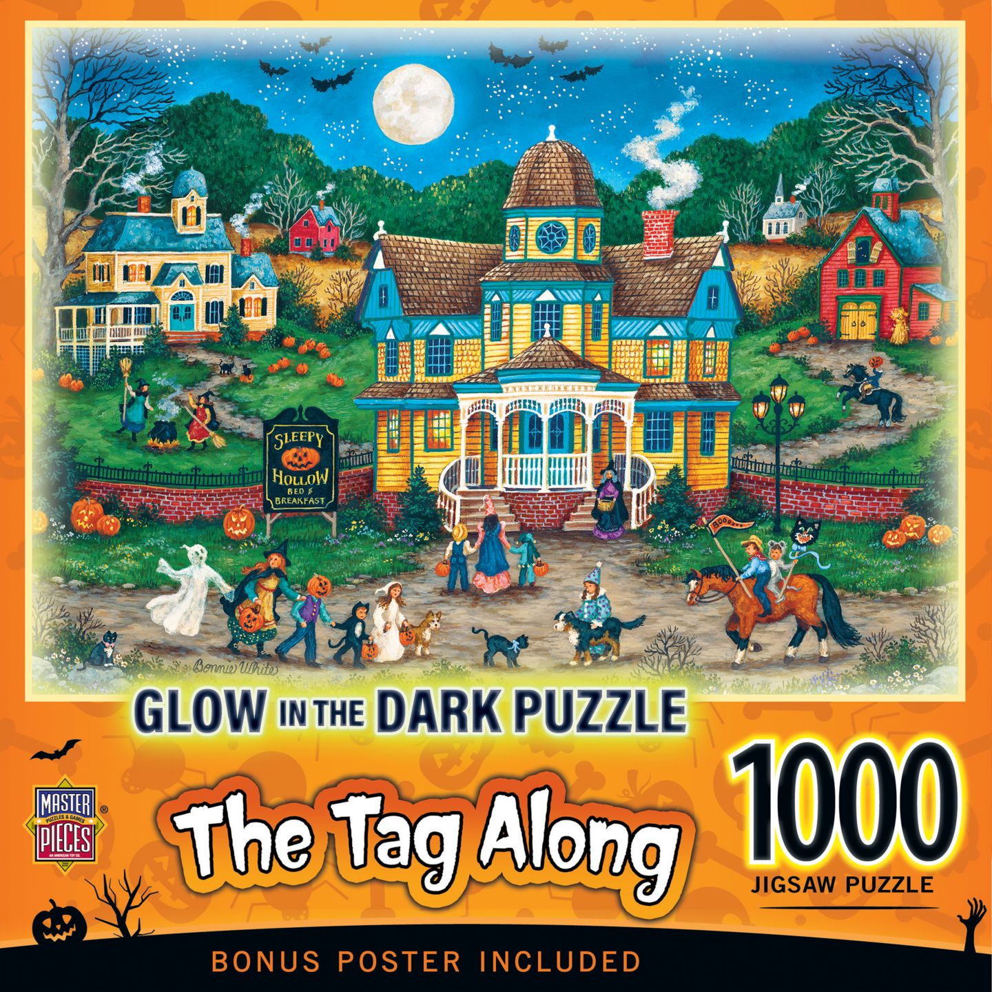 Детский пазл MasterPieces Puzzles Halloween - The Tag Along 1000 Piece Jigsaw Puzzle, цвет: Разноцветный — фото 1
