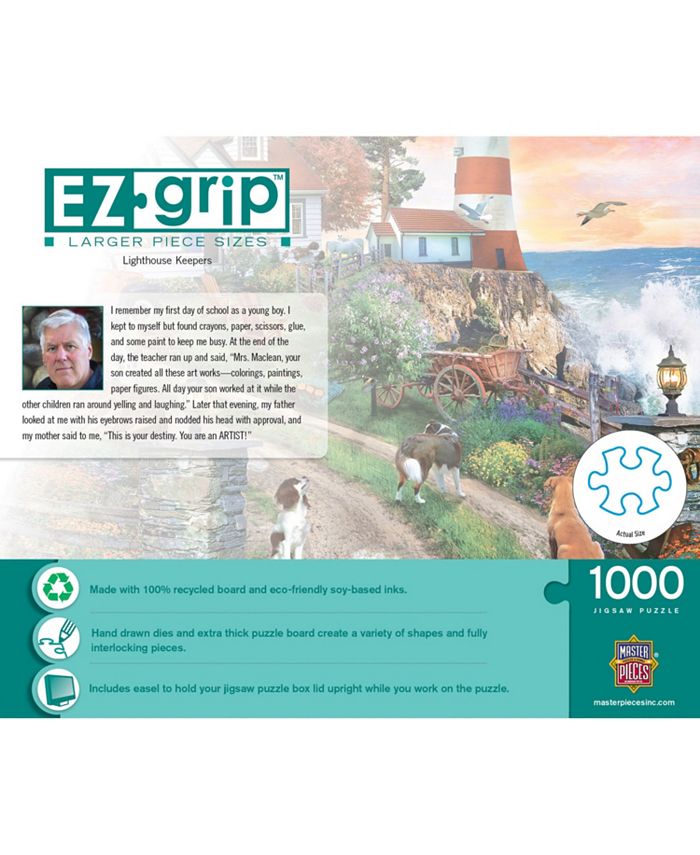 MasterPieces Puzzles Masterpieces EZ Grip Lighthouse Keepers 1000