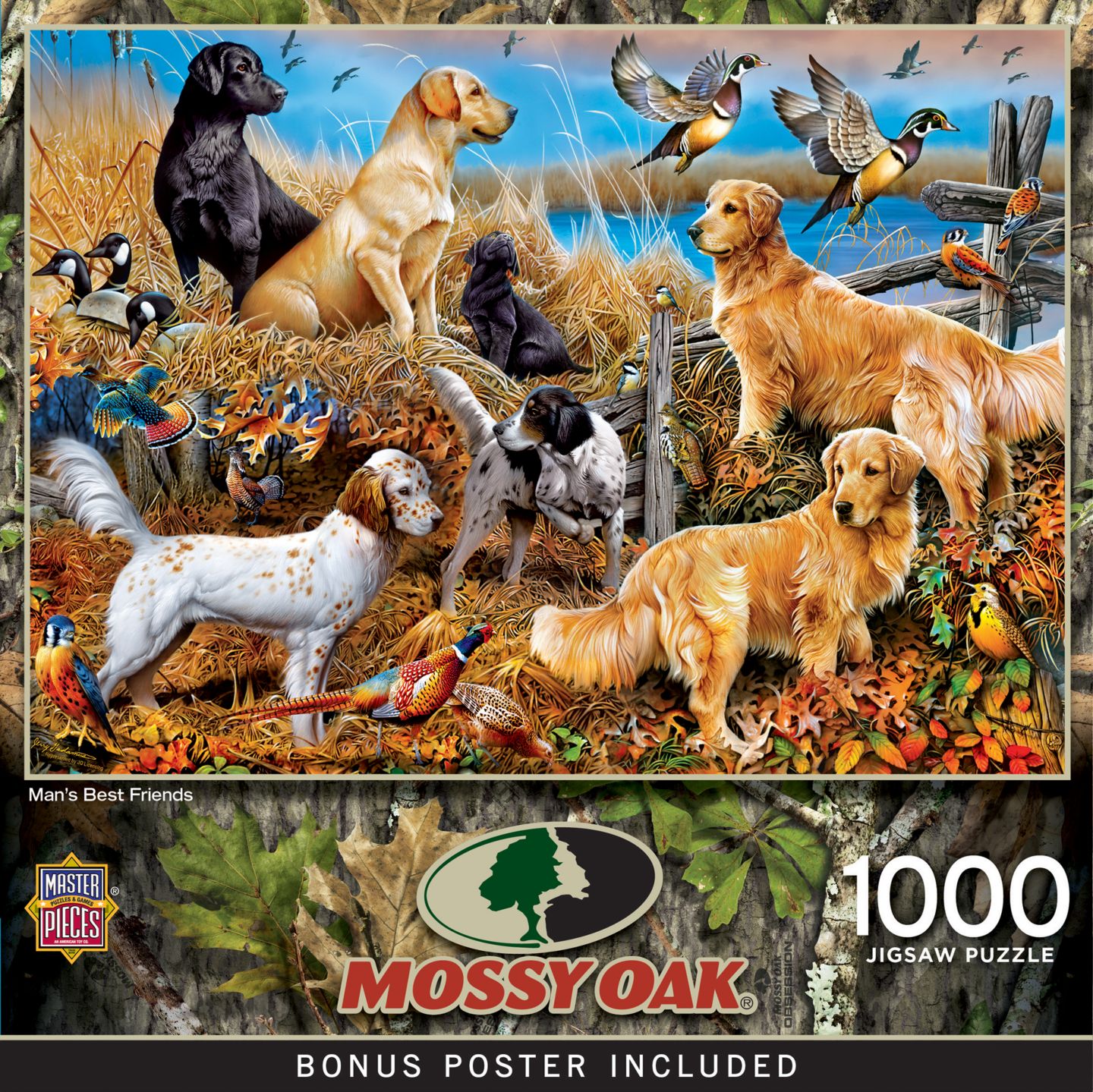 Пазл MasterPieces Puzzles Mossy Oak Man's Best Friend на 1000 деталей, от 14 лет, цвет: Разноцветный — фото 1