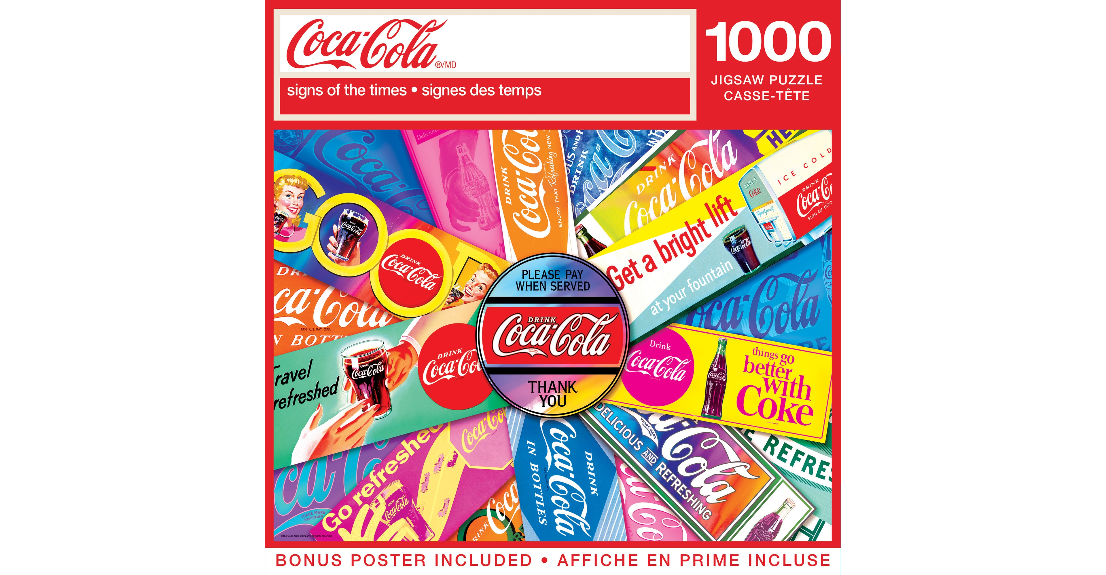 MasterPieces Coca-Cola - Signs of the Times 1000 Piece Jigsaw Puzzle