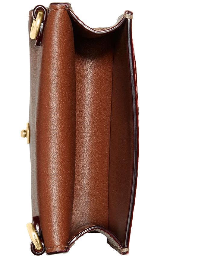 COACH Colorblock Coated Canvas Signature Half Flap Card Case Macy's