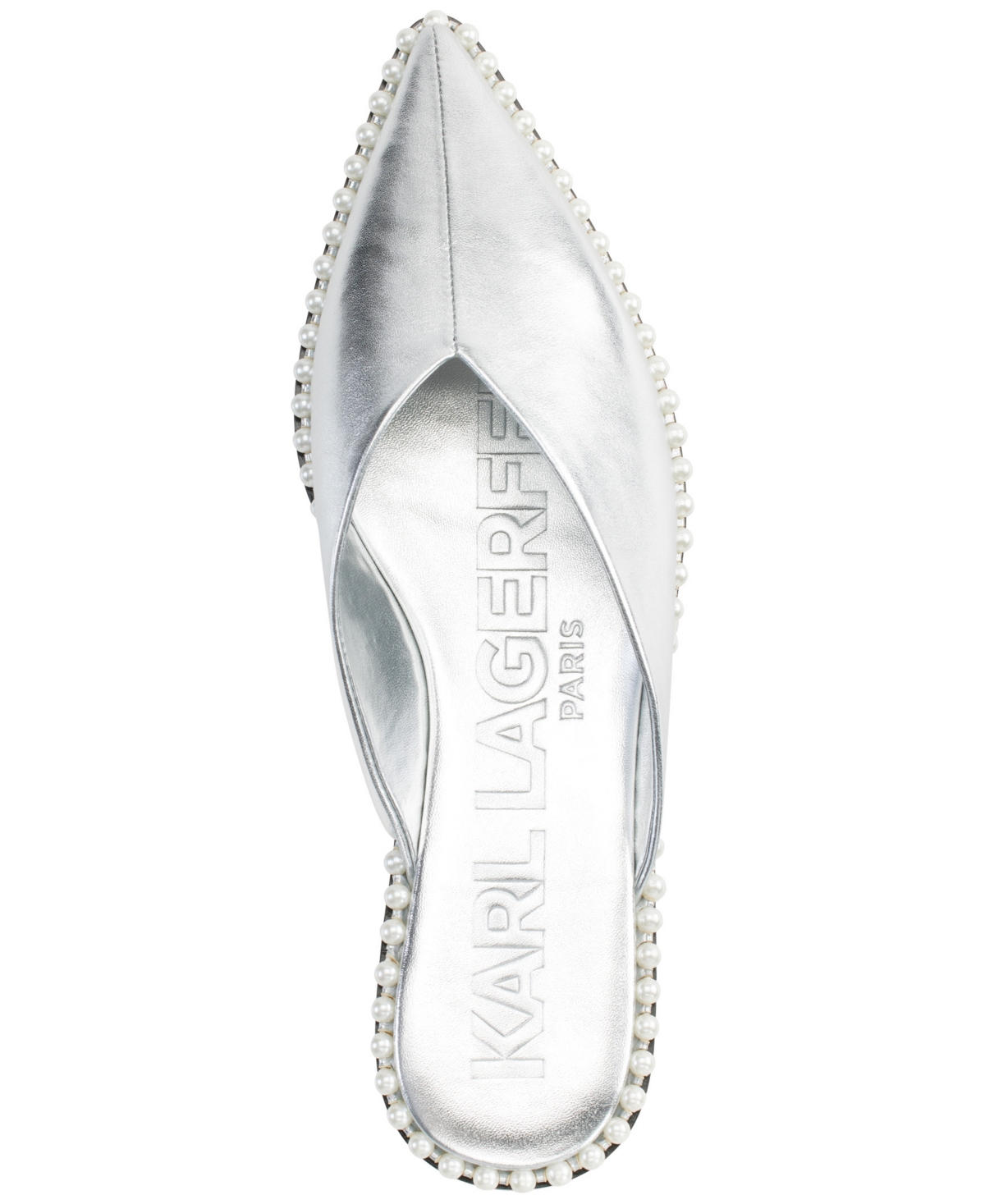Karl Lagerfeld Paris Women's Vyra Slip-On Mule Flats