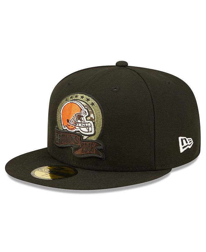 New Era Men's Black Cleveland Browns 2022 Salute To Service 59FIFTY ...