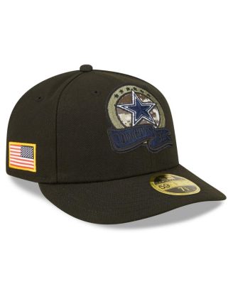 New Era Men's Black Dallas Cowboys 2022 Salute To Service Low Profile ...