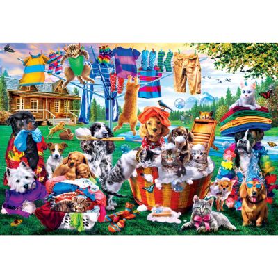 MasterPieces EZ Grip - Laundry Day Rascals 1000 Piece Jigsaw Puzzle