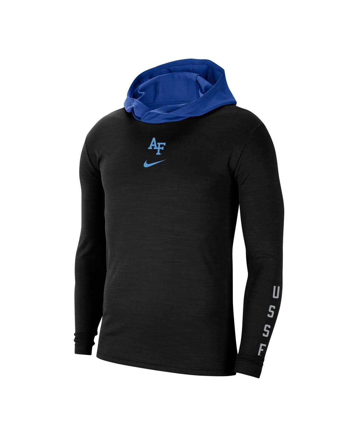 Men's NikeAir Force Falcons Space Force Rivalry Long Sleeve Hoodie T-shirt - Black