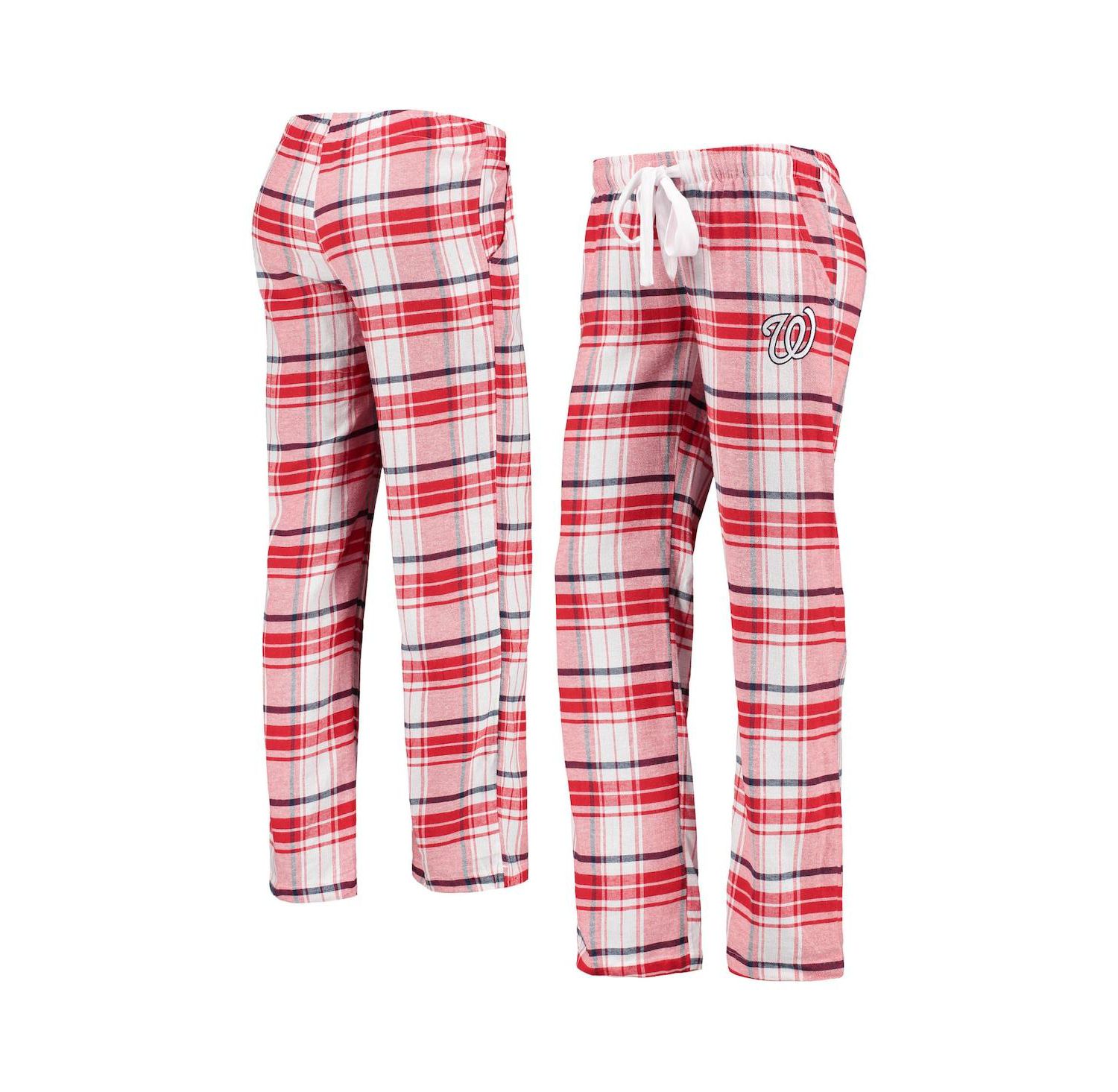 Women's Red and Navy Washington Nationals Accolade Flannel Pants