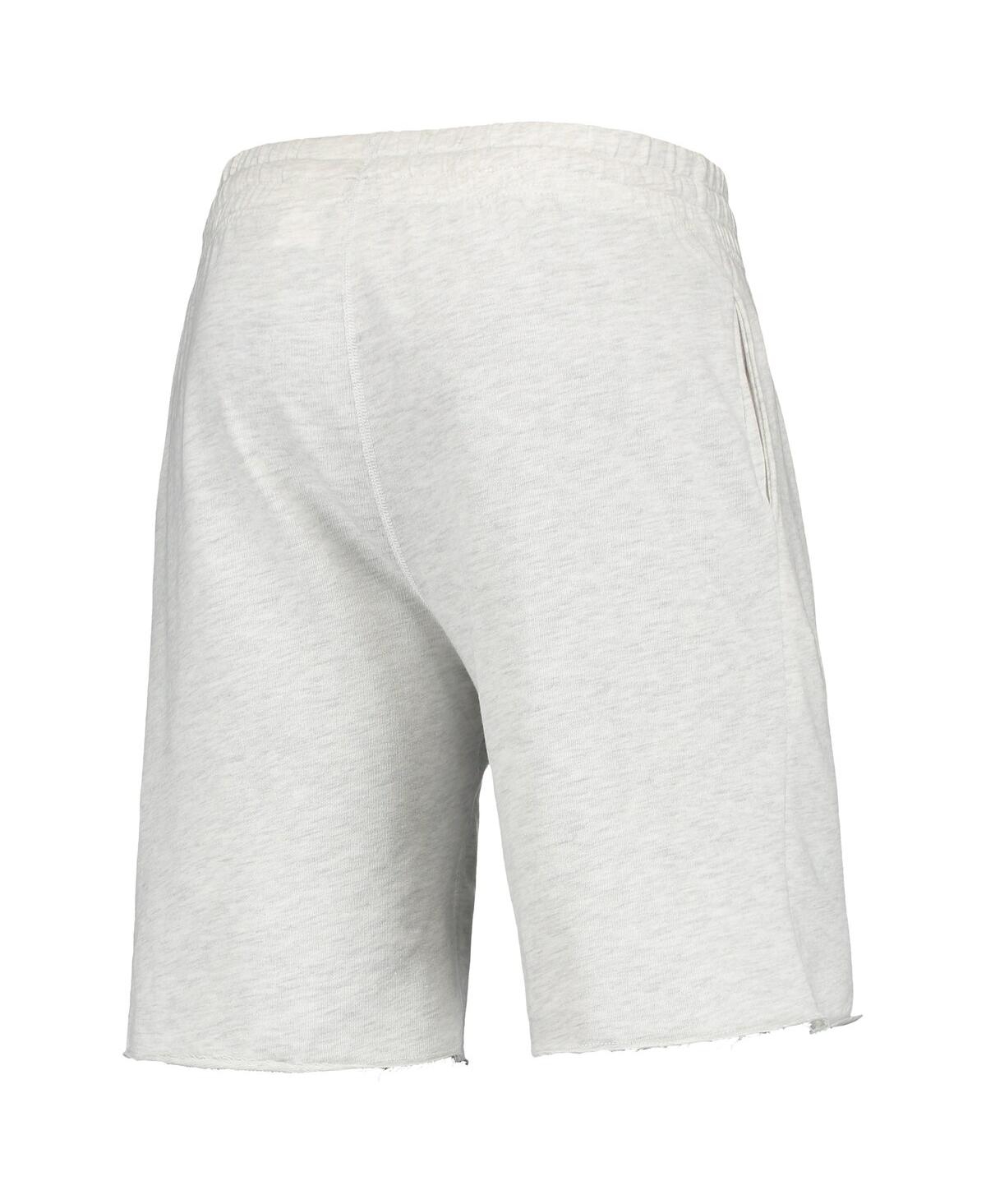 Shop Concepts Sport Men's  Oatmeal Los Angeles Angels Mainstream Logo Terry Tri-blend Shorts