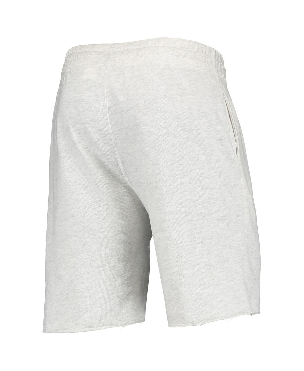 Concepts Sport Men's  Oatmeal Colorado Rockies Mainstream Logo Terry Tri-blend Shorts In Gray