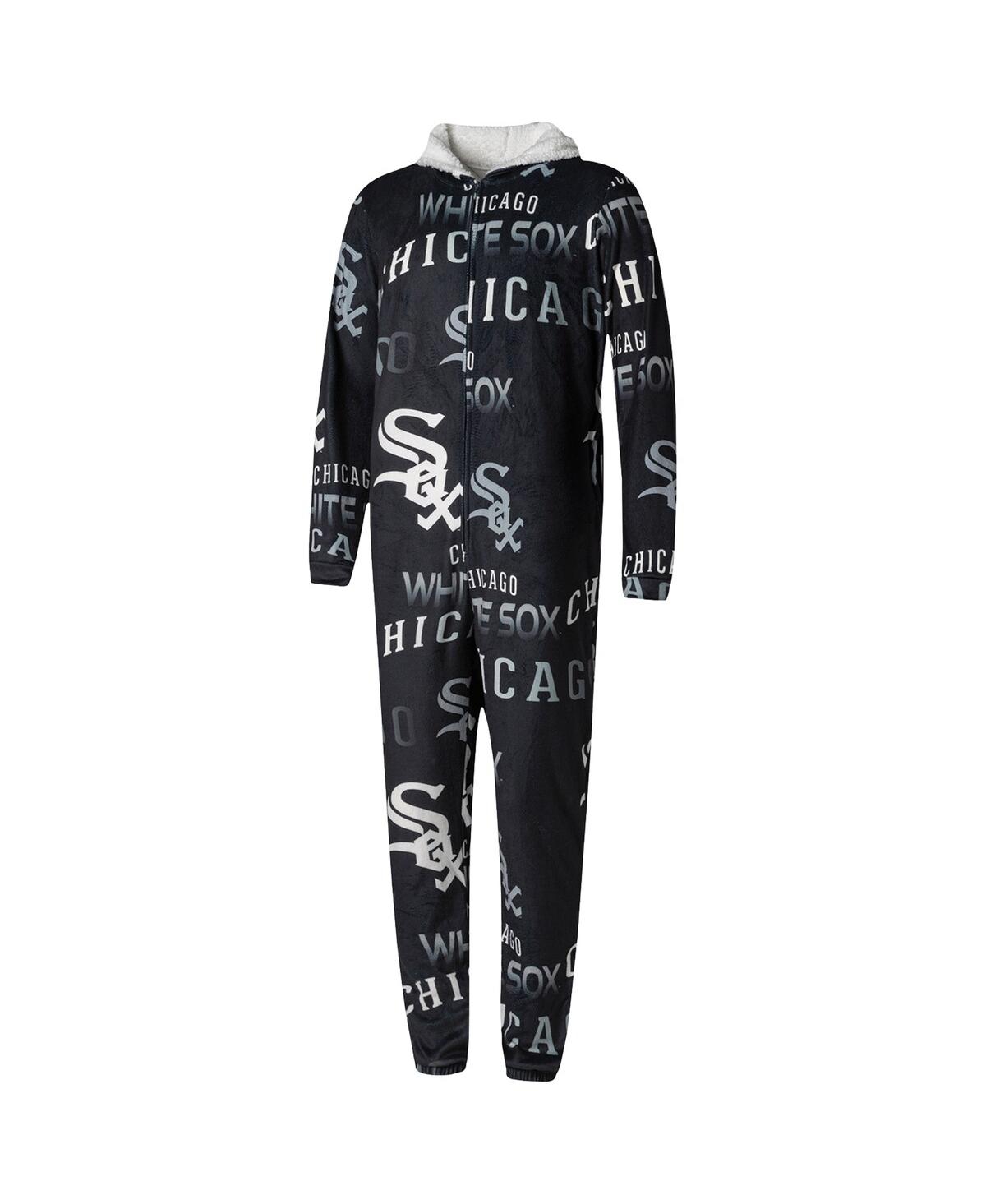 Shop Concepts Sport Men's  Black Chicago White Sox Windfall Microfleece Union Suit
