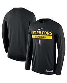 Men's Black Golden State Warriors 2022/23 Legend On-Court Practice Performance Long Sleeve T-shirt