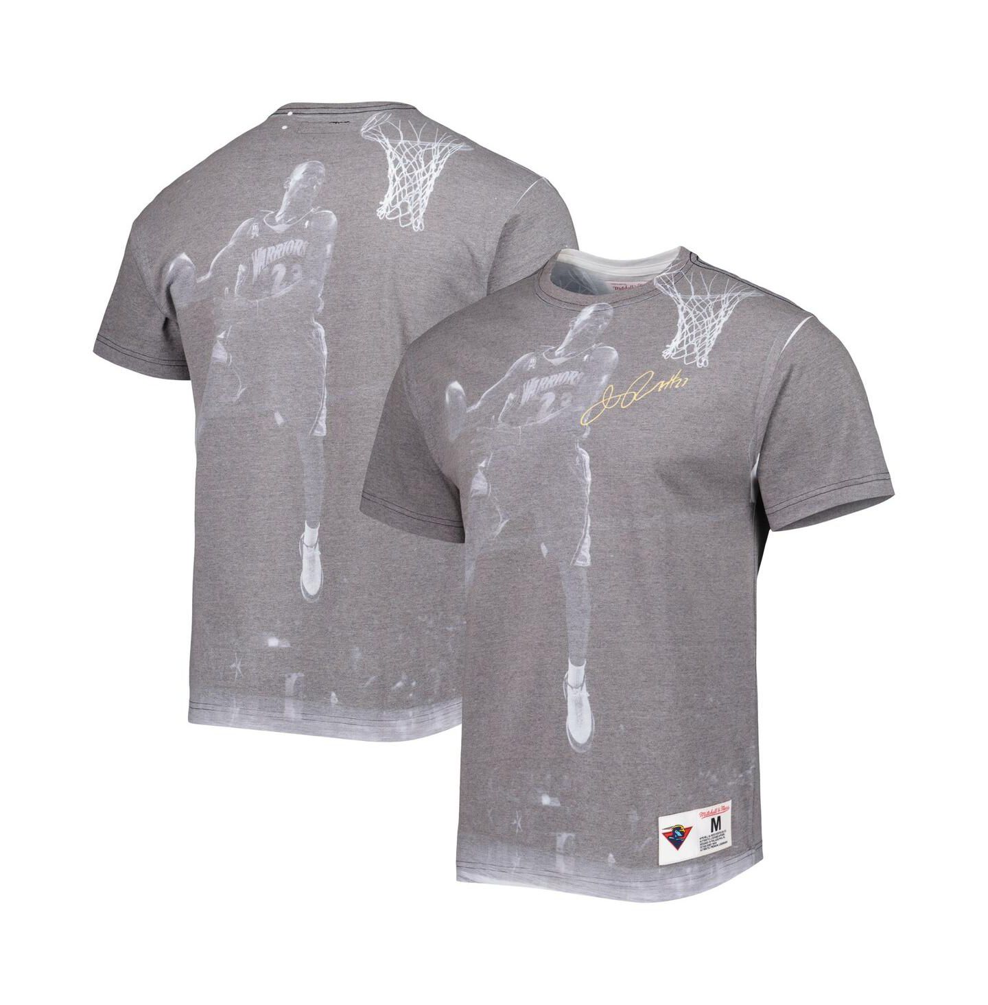 Мужская футболка Mitchell & Ness Jason Richardson Gray Golden State Warriors Above The Rim Sublimated — фото 1