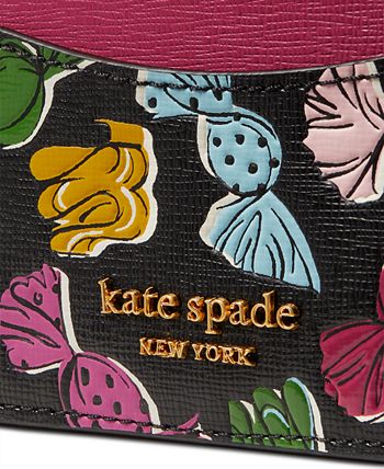 Kate Spade New York Morgan Painterly Houndstooth Embossed Saffiano Leather  Small Sli SKU: 9913703 