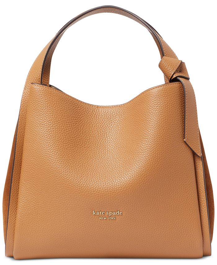 kate spade new york Knott Suede & Pebbled Leather Convertible Crossbody Tote  & Reviews - Handbags & Accessories - Macy's