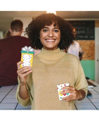 Colorful Happy Birthday - Birthday Party Money & Nifty Gifty Card Holders - 8 Ct