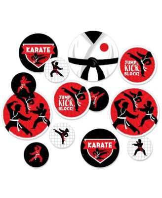 Big Dot of Happiness Karate Master - Martial Arts Birthday Party Round