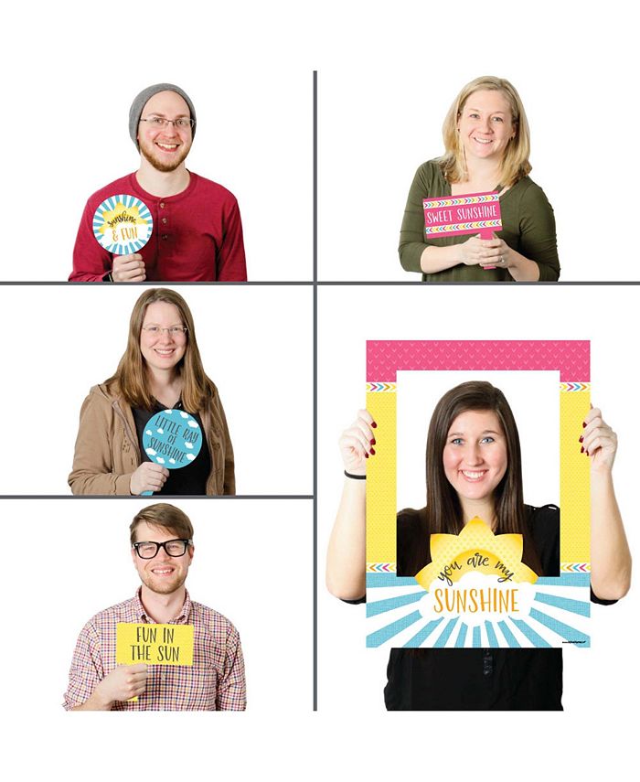 Big Dot of Happiness You are My Sunshine Baby Shower Selfie Photo