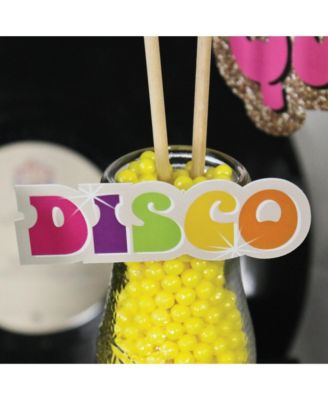Big Dot Of Happiness 70er Disco Geschenkboxen – Set Von 12 – Quadratisch Mit 3D-Schleife – Für Partys
