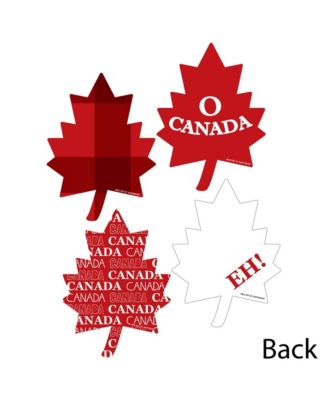 Big Dot of Happiness Canada Day - Maple Leaf Decorations DIY Canada Party Essentials - Set of 20