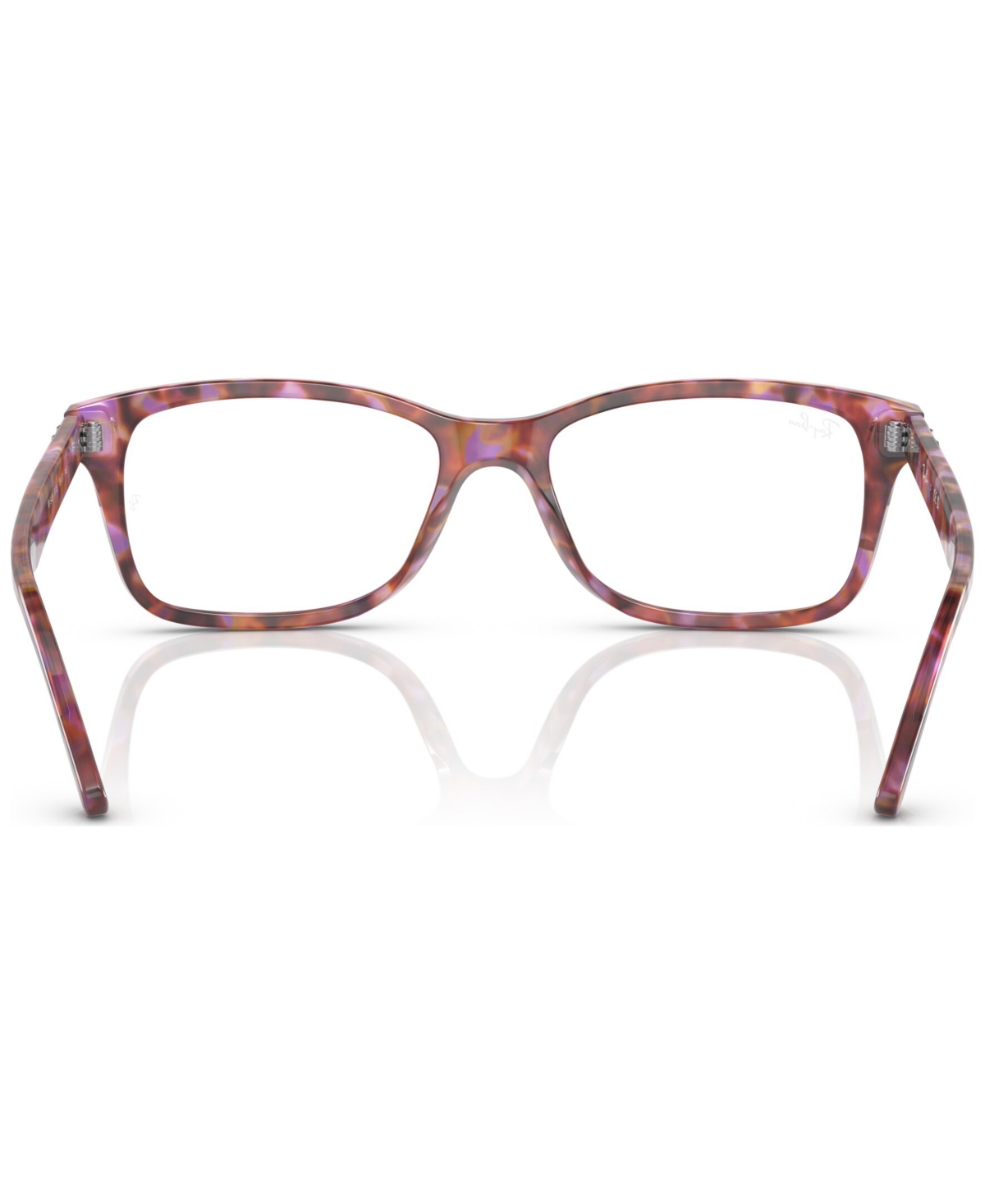 Ray Ban Unisex Square Eyeglasses, Rx542855-o In Red