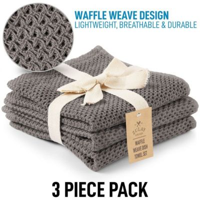 3 Pack Waffle Weave Kitchen Towels