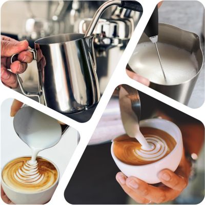 Milk Frother Cup - Stainless Steel Frothing Pitcher