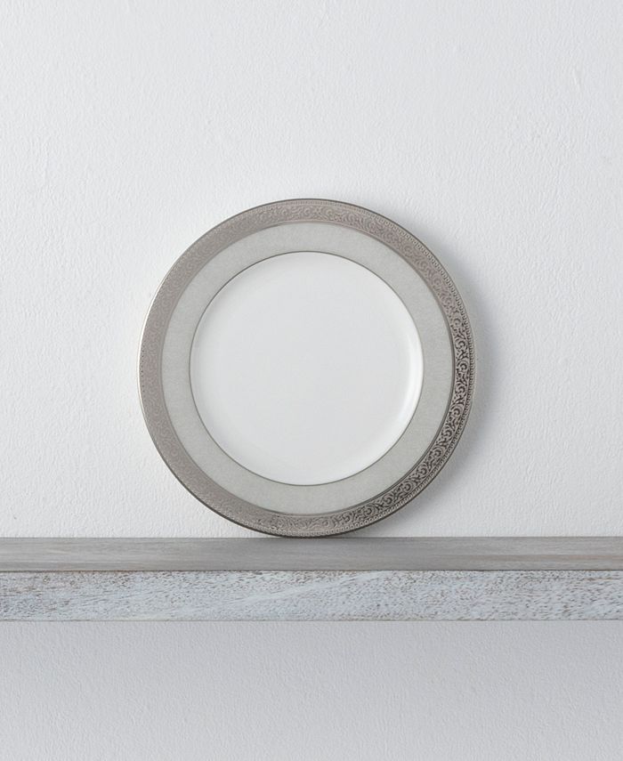 Noritake Summit Platinum Set of 4 Bread Butter and Appetizer Plates