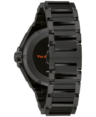 x Marc Anthony Men's Precisionist Diamond (1/20 ct. t.w.) Black-Tone Stainless Steel Bracelet Watch 43mm