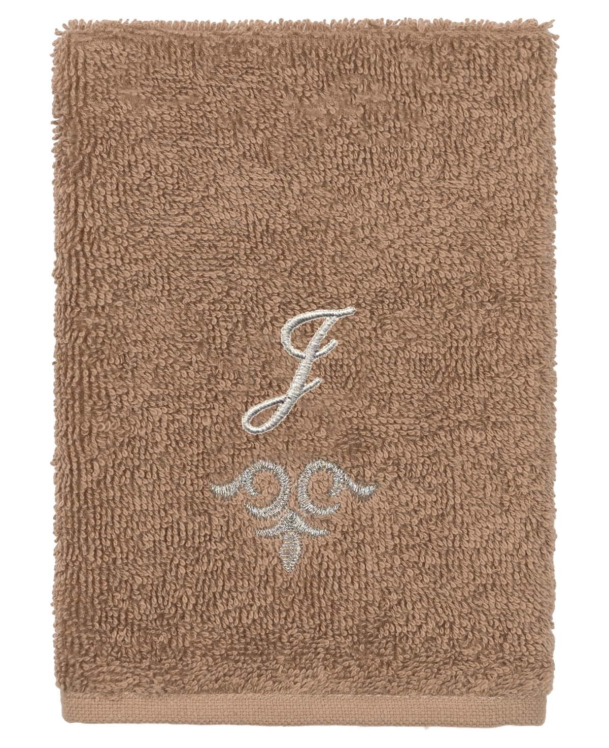 Linum Home Turkish Cotton Monica Embellished Towel 3 Piece Set In Brown