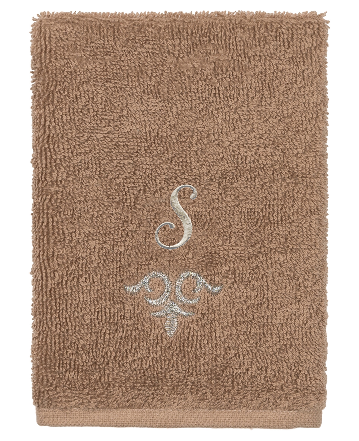 Linum Home Turkish Cotton Monica Embellished Towel 3 Piece Set In Brown