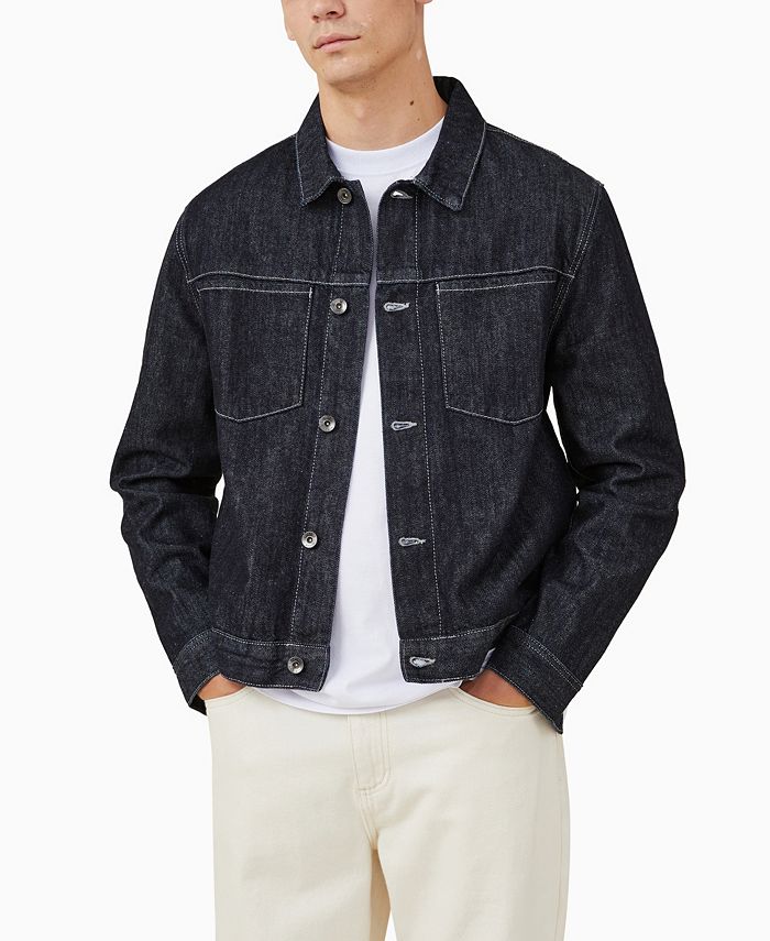 COTTON ON Men's Bowery Denim Long Sleeve Jacket Macy's