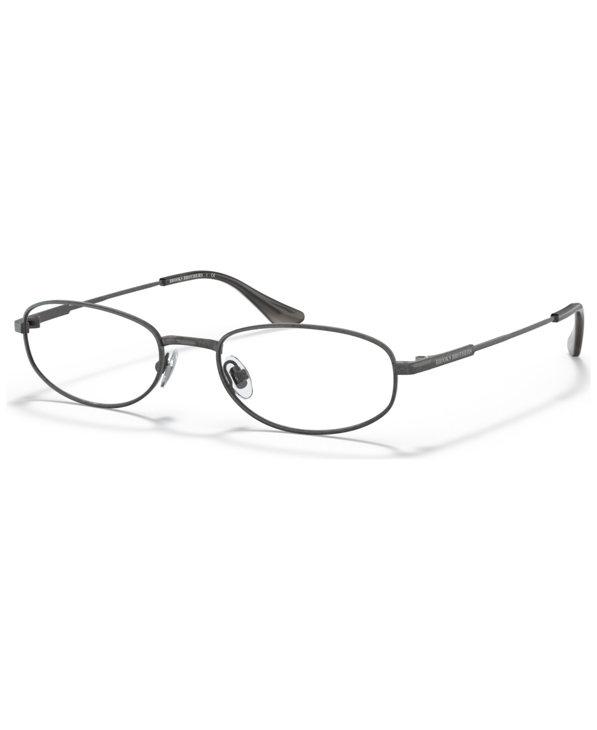 Men's Oval Eyeglasses, BB108352-o - Antique-Like Silver-Tone