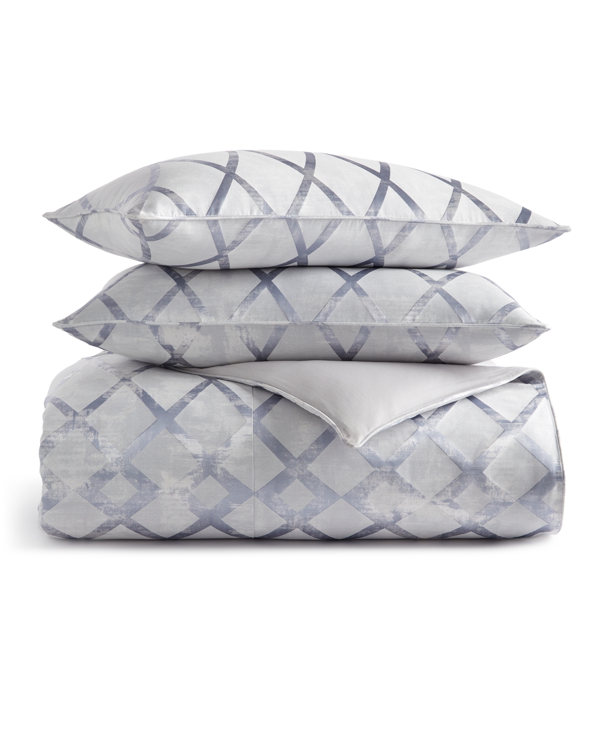 Hotel Collection Dimensional 3-pc. Duvet Cover Set, King, Exclusively At Macy's In Blue