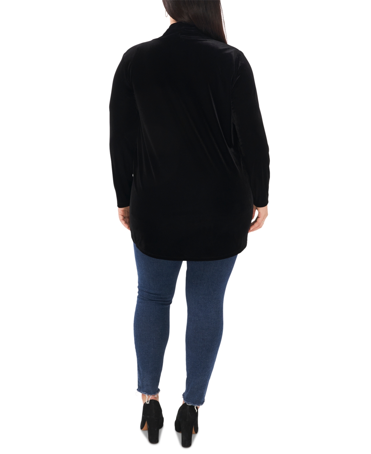 Vince Camuto Plus Size Open-Front Long-Sleeve Cardigan