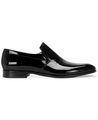 hugo boss patent leather loafers