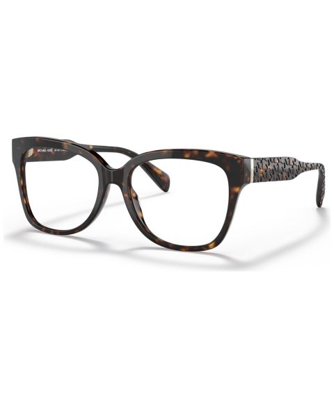 Женские очки Michael Kors Woman Square Plastic MK4091 Palawan Eyeglasses, цвет: Тёмный черепаховый