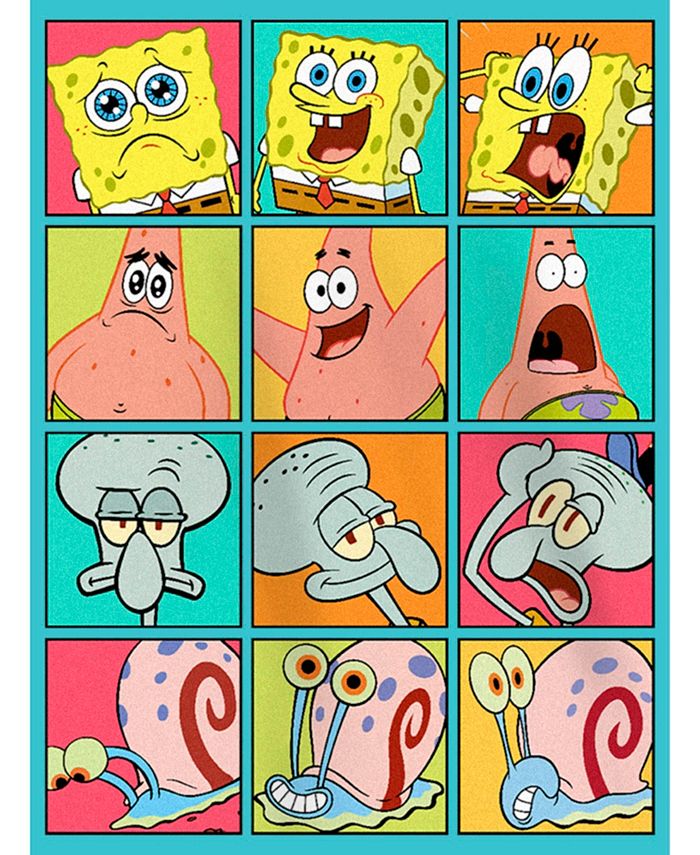 Nickelodeon Girl's SpongeBob SquarePants Character Emotions Child T ...