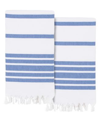 Herringbone Pestemal 100% Turkish Cotton 2-Pack Beach Towels