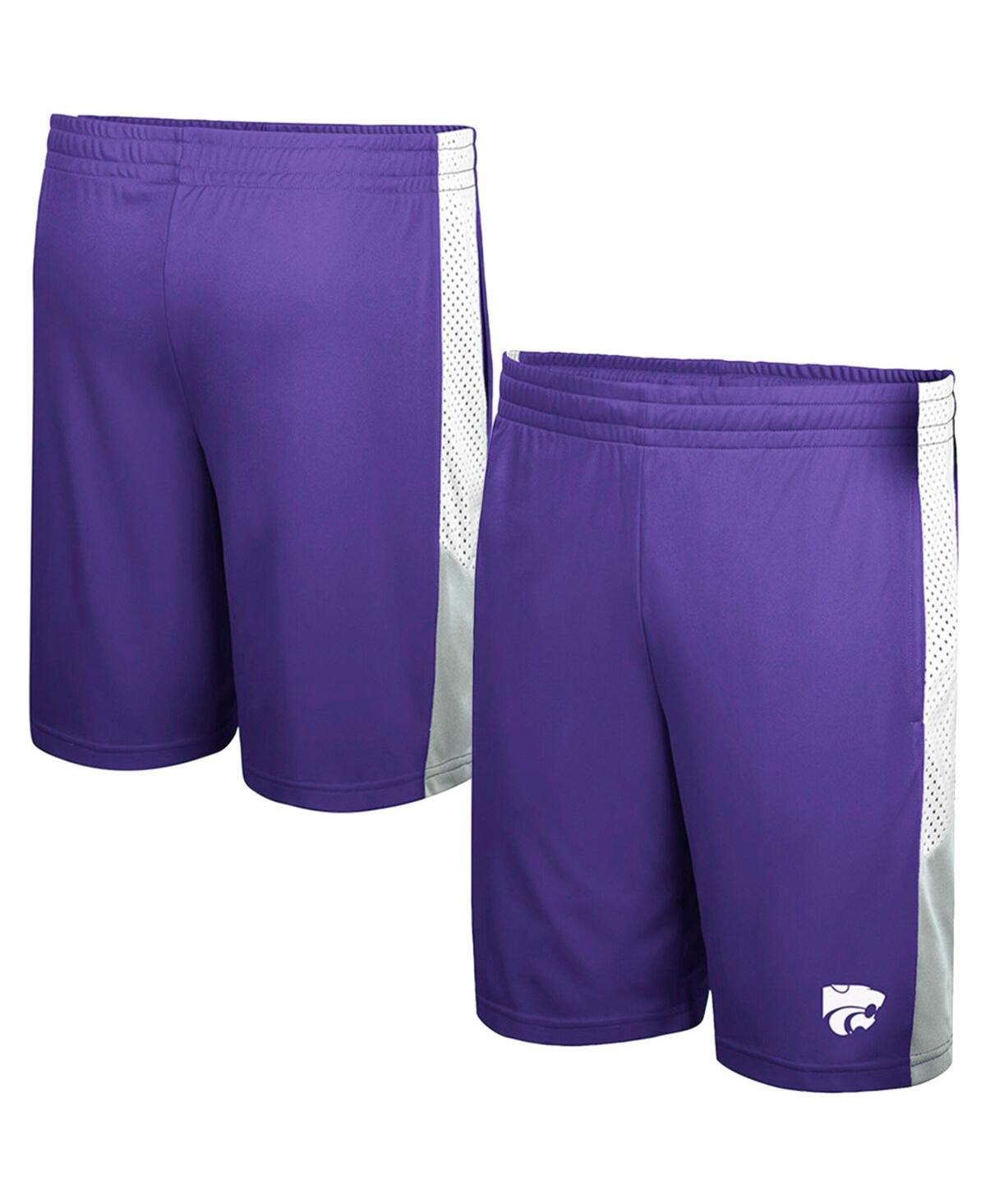 COLOSSEUM MEN'S COLOSSEUM PURPLE KANSAS STATE WILDCATS VERY THOROUGH SHORTS