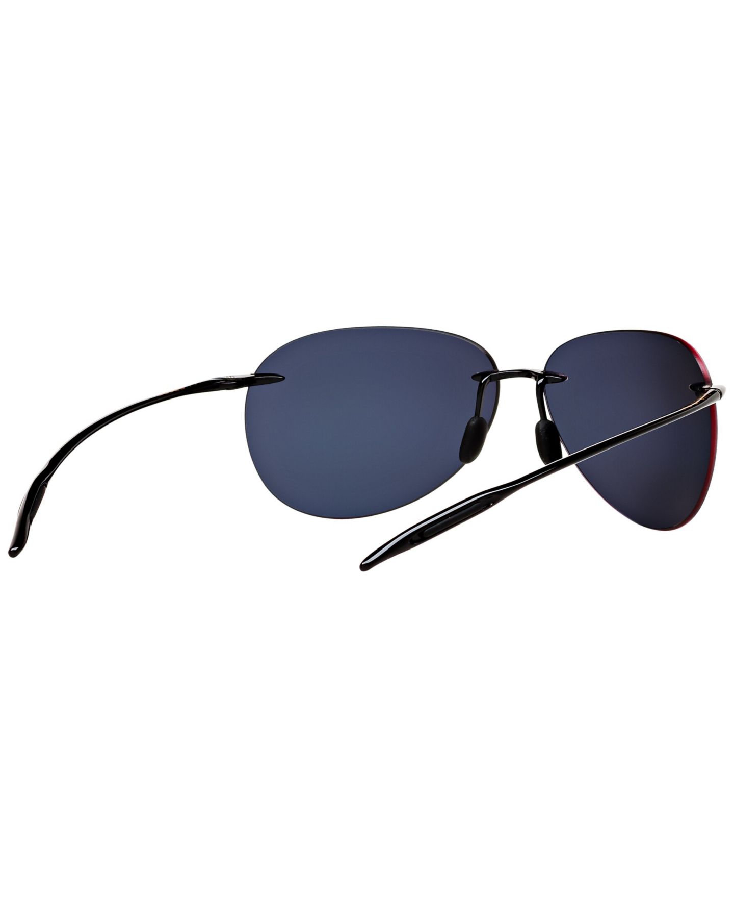 Женские солнцезащитные очки Maui Jim Polarized Sugar Beach Sunglasses, 421, цвет: Чёрный блестящий / Серый — фото 9