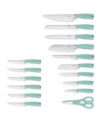 17 Piece Epicure Pistachio Block Cutlery Set