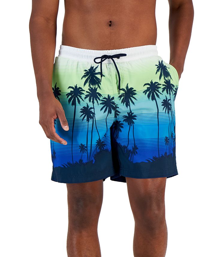Inc International Concepts Men's Wild Cats Quick-Dry Tiger-Print 5 Swim  Trunks, Created for Macy's