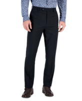 Vince Camuto Men's Slim-Fit Spandex Super-Stretch Suit Pants - Navy Plaid
