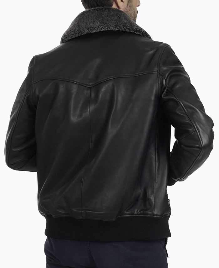 Frye leather jacket clearance mens