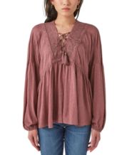 Lucky Brand Brown Womens Tops - Macy's